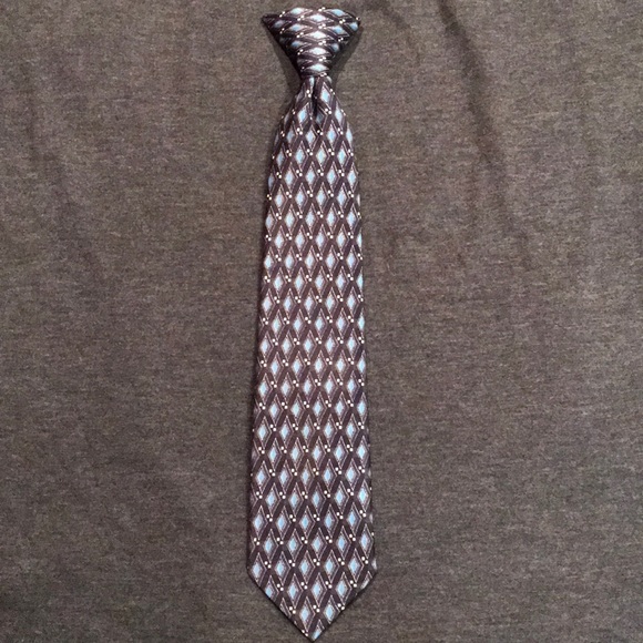 Dockers Big Boys Striped Clip On Tie